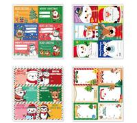 Palumma Lot de 576 étiquettes autocollantes sur le thème de Noël pour emballage de décoration