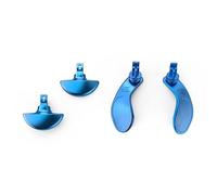 Palumma Pagaies arrière en métal pour manette PS5 Edge, boutons de déclenchement pièces de rechange pour manette PS5 Edge (bleu)