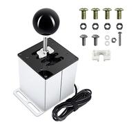 Palumma Shifter USB Gear Shifter PC USB Simulation Game H Gear shifter pour Logitech G29 G27 G25 G920, pour roue steering T300RS/GT (7R/blanc)