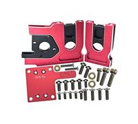 PALUMMA Support de moteur en aluminium pour Traxxas - Kit de base de moteur à dégagement rapide pour TRAXXAS 1/8 4WD Sledge Monster TRUCK-95076-4 - Rouge
