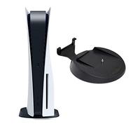 Palumma Support vertical pour console PS5 - Trou inférieur - Accessoire de base pour console de jeu- Support vertical rotatif avec vis - Noir