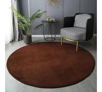 PALVIT Area Grand tapis rond à poils longs doux et moelleux pour salon, cuisine, chambre à coucher, chevet avec revers antidérapant, lavable en machine - 200 x 200 cm