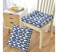 PALVIT Lot de 2 coussins de chaise touffetés doux pour chaise de salle à manger, canapé, fauteuil, 50 x 50 cm, pour intérieur, cuisine, salon, extérieur, jardin