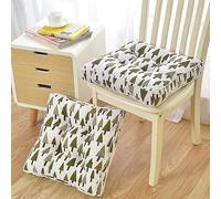 PALVIT Lot de 2 coussins de chaise touffetés doux pour chaise de salle à manger, canapé, fauteuil, 50 x 50 cm, pour intérieur, cuisine, salon, extérieur, jardin