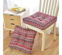 PALVIT Lot de 2 coussins de chaise touffetés doux pour chaise de salle à manger, canapé, fauteuil, 50 x 50 cm, pour intérieur, cuisine, salon, extérieur, jardin