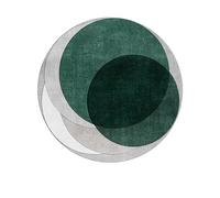 PALVIT Tapis de chevet, 200 x 200 cm, tapis de chambre à poils courts avec fond antidérapant pour canapé, table, salon, cuisine, salle de bain, tapis de sol rond lavable pour décoration d'intérieur