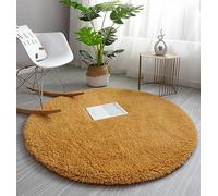 PALVIT Tapis rond moelleux - 80 x 80 cm - Grand tapis pour salon, cuisine, chambre à coucher avec fond antidérapant, petit tapis doux à poils longs pour entrée, couloir, tapis circulaire Thich