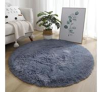 PALVIT Tapis rond moelleux doux antidérapant pour chambre à coucher, salle de bain, salon, cuisine - Lavable en machine - 140 x 140 cm