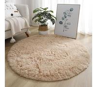 PALVIT Tapis rond pelucheux doux et antidérapant pour chambre à coucher, salle de bain, salon, cuisine - Ne perd pas ses poils - Lavable en machine - 200 x 200 cm
