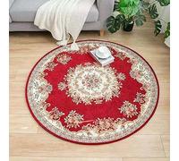 PALVIT Tapis rond tribal pour chambre à coucher, 160 cm, antidérapant, doux, pour salon, cuisine, intérieur, lavable, tapis rond pour table de chevet, tapis vintage avec motif élégant