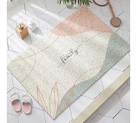 PALVJIE Tapis de douche antidérapant en luffa rectangulaire en PVC Marron 60 x 120 cm