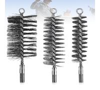 Palwin 3 Pièces Brosse de Ramonage Cheminée, Herisson de Ramonage, Métallique Goupillon à Tuyau, pour Cheminées, Chaudières, Pipeline Nettoyage Intérieur et Extérieur(Diamètre 30/50/80 mm)