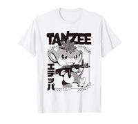 Palworld Black and White Tanzee Attack Pose Video Game T-Shirt