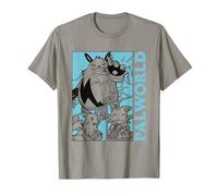 Palworld Character Collage in Black and White Video Game T-Shirt
