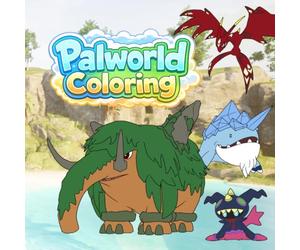 Palworld Coloring Book: Palworld Colouring