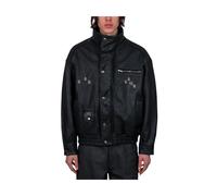 Paly Hollywood - The Commission Leather Bomber Jacket - Homme - Vestes - Noir - Taille: L
