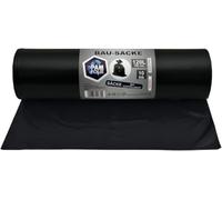 PAM-FOLIE Sacs Poubelle 120L Extra Épais et Résistants - 100µm - 70x110cm - Noirs - Pour Déchets de Chantier et Gravats - Professional