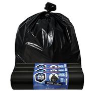 PAM-FOLIE Sacs poubelle 240L - 30 pièces - Set- XXL, épais, grands sacs poubelle, Premium - 120x130cm - 45µm - noir - Sacs pour déchets de chantier - Sacs idéaux pour conteneurs de 240 litres