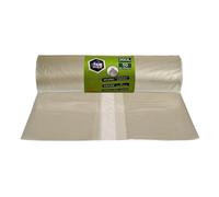 PAM-FOLIE Sacs poubelle 360 L - 10 pièces - Sacs XXL grands, résistants et épais - 120 x 150 cm - 35 µm - universels transparents - pour déchets de chantier, polystyrène