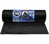 PAM-FOLIE Sacs Poubelle 360L - XXL Grand, Extra Fort, 10 Pièces - Premium, 120x150cm, 50µm - Déchets de Chantier, Polystyrène Expansé