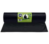 PAM-FOLIE Sacs poubelle universels 300L - 10 pièces - XXL Sacs poubelle grands, forts et épais, Basic - 120x140cm - 35µm - sac poubelle noir - sac poubelle robuste - film regranulé