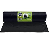 PAM-FOLIE Sacs poubelle universels 360L - 10 pièces - XXL Sacs poubelle grands, forts et épais, Basic - 120x150cm - 35µm - sac poubelle noir - sac poubelle robuste - film regranulé