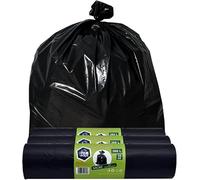 PAM-FOLIE Sacs poubelle universels 360L - 30 pièces - XXL Sacs poubelle grands, forts et épais, Basic - 120x150cm - 35µm - sac poubelle noir - sac poubelle robuste - film regranulé