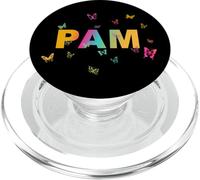 Pam - Un Beau nom avec des Papillons. PopSockets PopGrip pour MagSafe