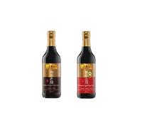 Pamai Pai® Lot de 2 : 2 x 500 ml clair et foncé Lot de 2 pots de kérum Kee Lee Kum Kee marron et rouge