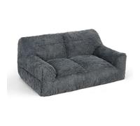 Pamapic Grand pouf moelleux avec rembourrage inclus, canapé 2 places, pouf moderne et ergonomique pour adulte, canapé paresseux pour adultes et animaux domestiques, convient pour salon, chambre à