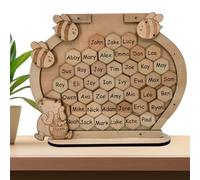 PAMBO Livre d'or pour fête prénatale - Adorable thème ours et abeilles, souvenir en bois respectueux de l'environnement - Comprend 45 mini tableaux à message pour des interactions chaleureuses