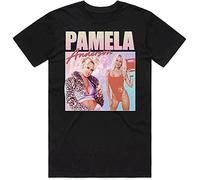Pamela Anderson Homage T-Shirt Tee Retro 80S 90S Gift Vintage Festival Black L