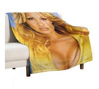 Pamela Anderson Poster5 Couverture de lit polaire en flanelle pour toutes saisons - Décoration d'automne - 76,2 x 101,6 cm