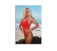 Pamela Anderson Toile murale esthétique pour salon, chambre à coucher, sans cadre, 20 x 30 cm