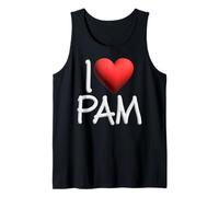 Pamela Cœur Personnalisable avec Inscription « I Love Pam » Débardeur