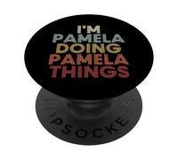 Pamela Name Pamela Personalized Name First Given PopSockets PopGrip Adhésif