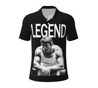 Pameladonse Arnold Businessman Schwarzenegger Polo T-Shirt Fantaisie à imprimé Graphique - T-Shirts à Manches Courtes décontractés de qualité supérieure pour Les Fans Medium