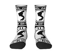 Pameladonse Michael King Jackson Chaussettes | Chaussettes de couleur contrastée Hip Hop | Chaussettes de style rock Adaptées au port quotidien et au sport | Cadeau pour les mélomanes