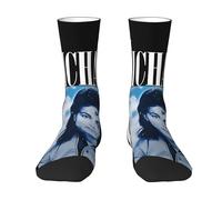 Pameladonse Michael King Jackson Chaussettes | Chaussettes de couleur contrastée Hip Hop | Chaussettes de style rock Adaptées au port quotidien et au sport | Cadeau pour les mélomanes