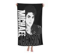 Pameladonse Michael King Jackson Serviette De Plage King of Pop Serviette De Plage Serviette De Bain en Microfibre Serviette De Piscine à Séchage Rapide Serviettes De Bain Voyage Camping 80x130cm