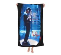 Pameladonse Michael King Jackson Serviette De Plage King of Pop Serviette De Plage Serviette De Bain en Microfibre Serviette De Piscine à Séchage Rapide Serviettes De Bain Voyage Camping 80x130cm