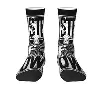 Pameladonse System of band the Down Adult Socks Personality Band Contrast Mid-Calf Socks | Un incontournable pour les fans de musique à porter au quotidien