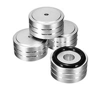 PAMENET 4 PièCes SéRies 40X20Mm Aluminium HiFi AMP Haut-Parleur Support D'Isolement Platine Vinyle Coussinet de Pieds (Argent)