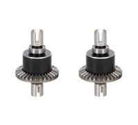 PAMENET Lot de 2 différentiels en métal pour 144001 144002 144010 124016 124017 124018 124019 Pièces d'amélioration de voiture RC Accessoires