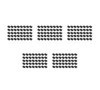 PAMENET Lot de 200 clips de fixation pour tuyau de frein à 2 points 811611797 - Double conduit, base de frein, 4,75 mm, noir