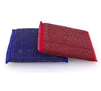 PAMEX Lot de 2 tampons éponge et Acier Inoxydable