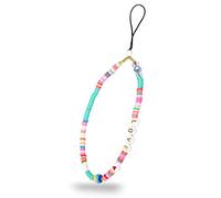 pamindo Chaîne de téléphone portable avec perles - Bracelet de téléphone portable - Pendentif de téléphone portable - Bijou pratique - Dragonne pour téléphone portable - Plusieurs couleurs