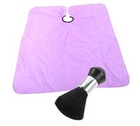 PAMINGONO 1 Jeu capes de coupe cape de coupe cpiffeuse coiffeur cape de pour les cheveux bavoir de rasage de barbe fournitures de nettoyage de barbier cape de cheveux nylon Violet