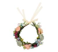 PAMINGONO 1 Pc bandeau de fleurs deguisement déguisement camo selfie fleur decoration bandeau de mariage bandeau rose bandeau fleur cerceau de cheveux de fête bandeau de mariée Blue