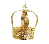 PAMINGONO 1 Pc Couronne Topper De Diadème De Gâteau D'anniversaire Décoration De Gâteau D'anniversaire Pour Enfants Gâteau De Diadème Mini Cure-dent Petit Gâteau Golden Le Fer